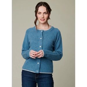 Women's Blue Cardigan Sweater